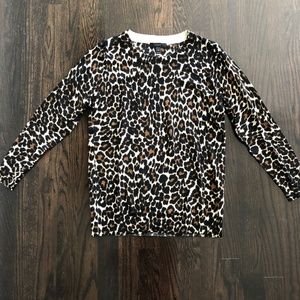 J Crew Cheetah Print Sweater